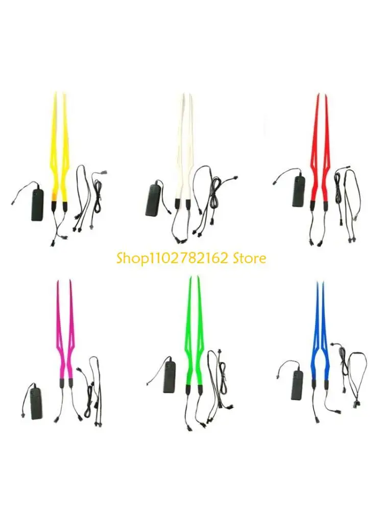 547B Motorcycle Helmet Decals Decorative Flashing Stripe LED Night Riding Lights Helmet Decoration Reflector