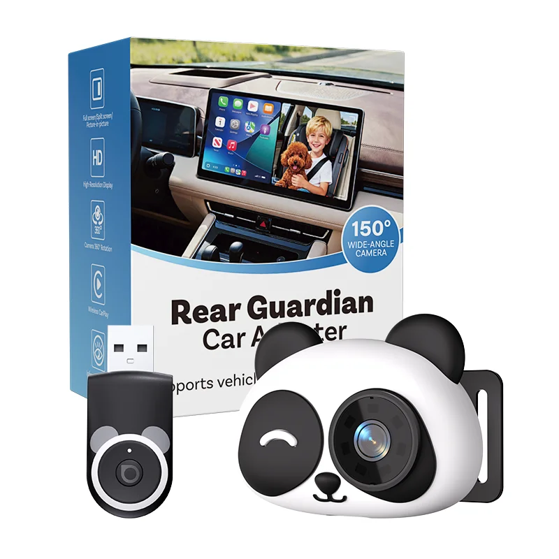 CA520-M Wireless CarPlay  with 5GHz Wi-Fi Cabin Care Package 150° Wide Angle Night Adapter for Modern Families