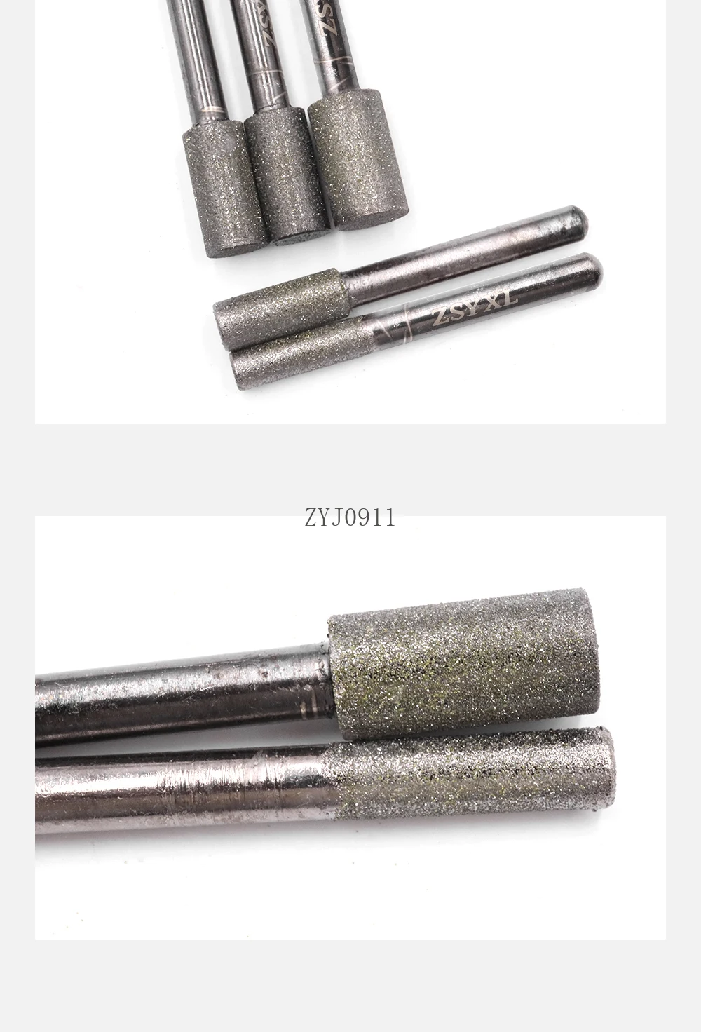 : Testa di molatura cilindrica diamantata Testa di sabbia fine Testa elettrica Rettifica e lucidatura della giada