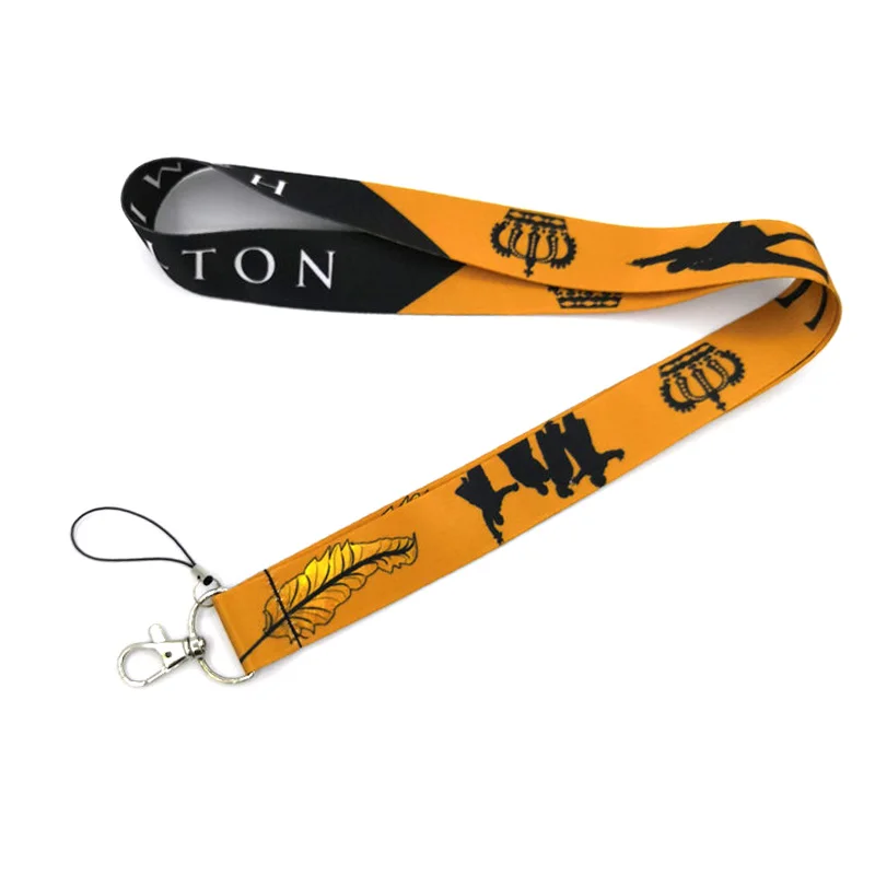 Broadway Musical Hamilton Lanyard Credit Card ID Holder Bag Student Women Travel Card Cover Badge Car Keychain Decorations Gifts