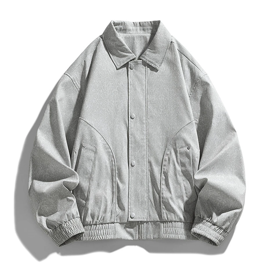 Vintage Cargo Jacket Men 9XL Plus Size Jacket Coat Fashion Casual Lapel Jackets Male Big Size 9XL