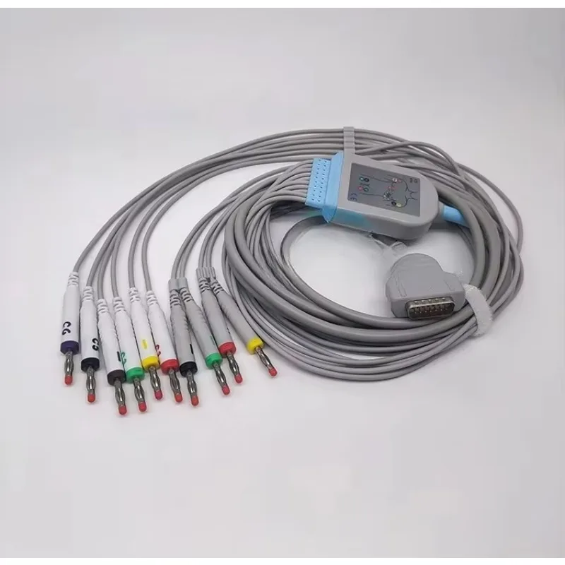 2029893-001 Durable EKG Cable (Banana 4.0 Connector, Secure Fit)