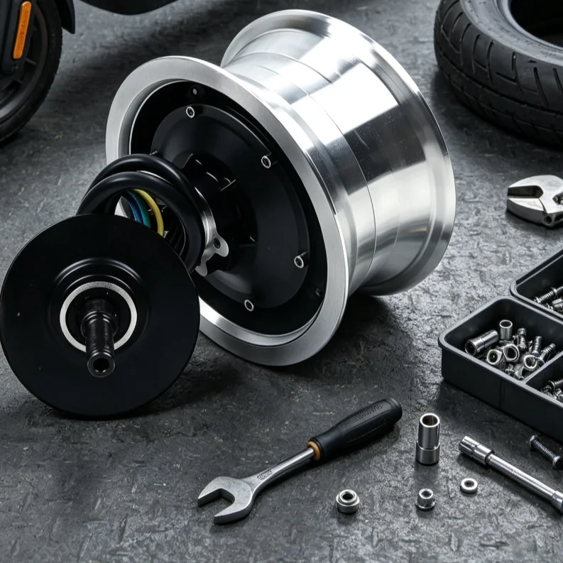 60V 2800W Brushless Hub Motor Dual Use Front Rear Drive High Torque Electric Scooter Replacement Hardware