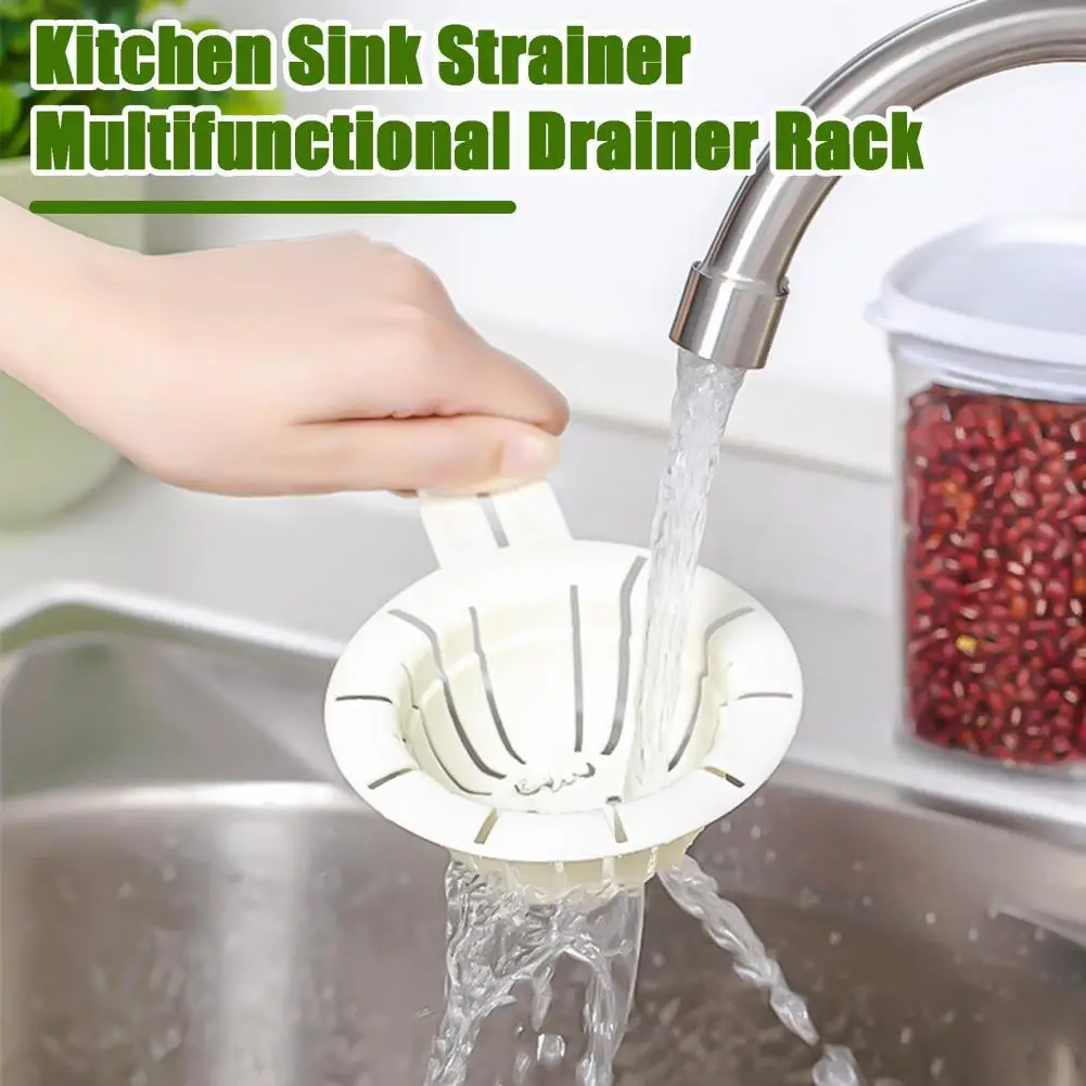 6Pcs Sink Filter Drain Basket Hair Strainer Sink Strainers Drainer Rack For Kitchen Sink Food Catcher Kitchen Waste Drain Basket