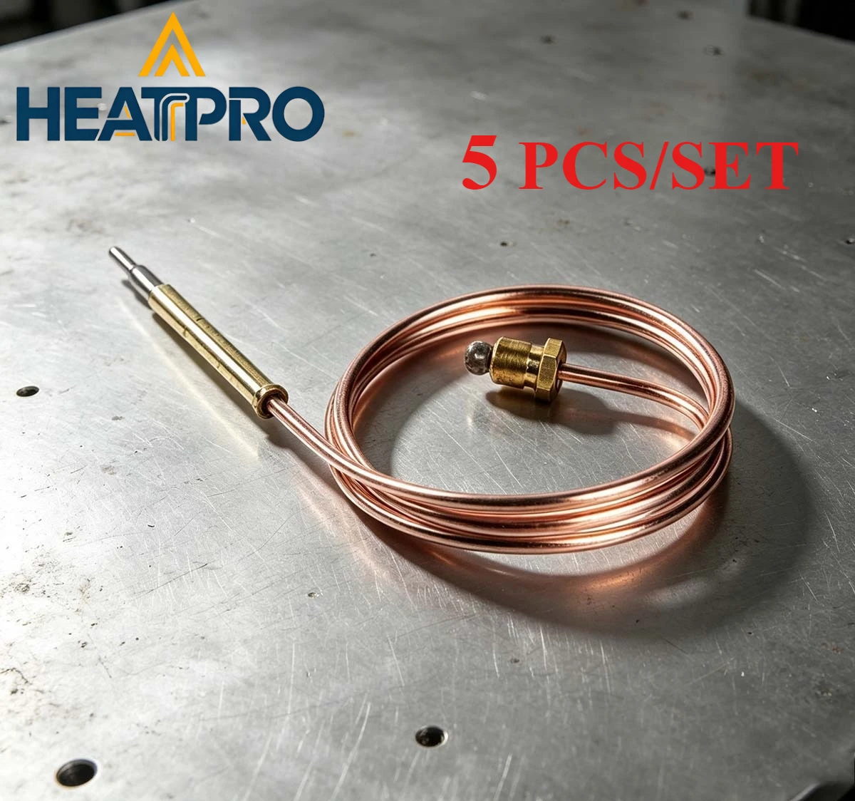 5pcs Flame Safety Pilot Thermocouple Brass Fitting Temperature Sensor Repair Component Household Gas Heater Indoor Furnace