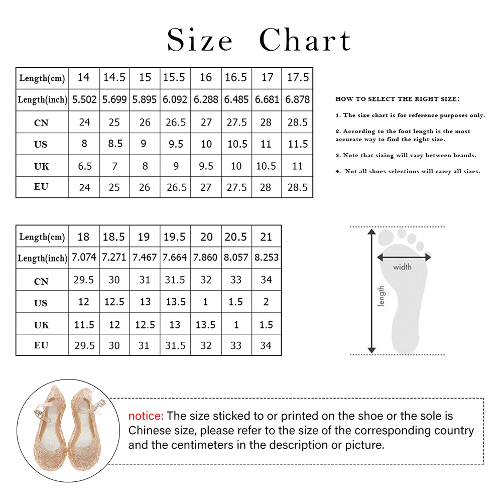 

Shiny Girls Jelly Sandals Elegant Children High Heel Comfortable Waterproof Breathable Easy to Wear Stylish Gifts