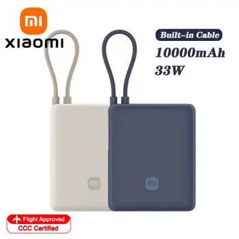Powerbanka XIAOMI 10 000 mAh 33 W s vestavěným kabelem USB-C – 2cestné rychlé nabíjení, přenosná powerbanka pro iPhone 16 Pro 15 14 17 10 nejlepší prodej Powerbanka Miniso 10000 mAh - №3