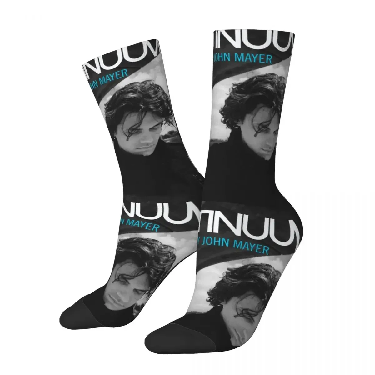 

Crazy compression Continuum Sock for Men Harajuku J-John Mayer Singer Quality Pattern Crew Sock Novelty