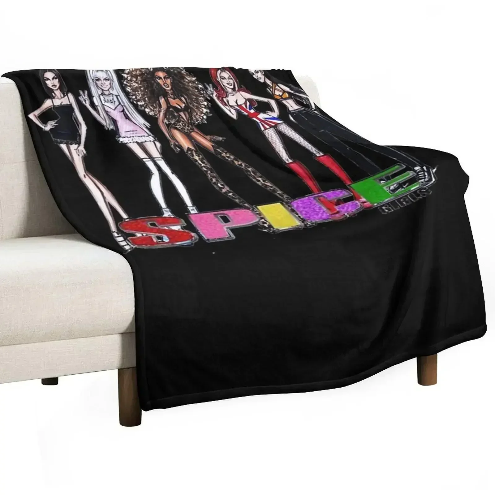 Girl Band Spice Classic Throw Blanket Stuffeds Single manga Decorative Sofa Sleeping Bag warm for winter Blankets