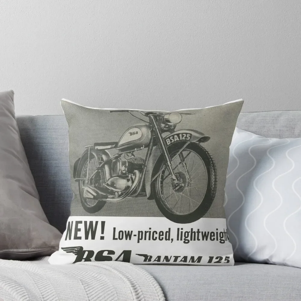 The Mighty BSA Bantam. 125cc! Throw Pillow Cushion Child Christmas Pillow Decorative Sofa Cushion Pillow