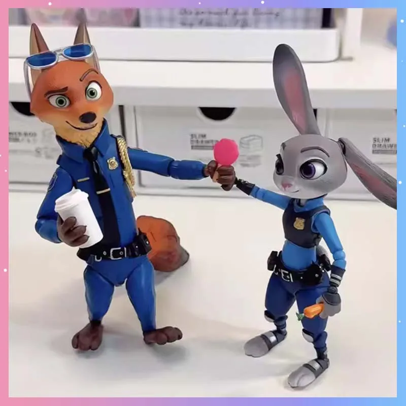 

Genuine Disney Zootopia Blind Box Anime Cartoon Judy Nick Cute BJD Action Figure Kawaii Modle Toy Desktop Decor Collection Gift