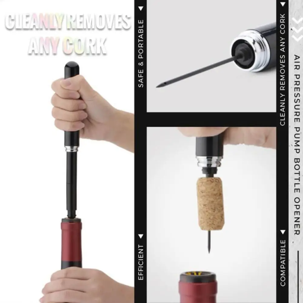 Pin Air Pressure Pump Finger Ring Openers Pen Type Wine Cork Remover Wine Bottle Opener Pocket Bottle Opener Wine Corkscrew