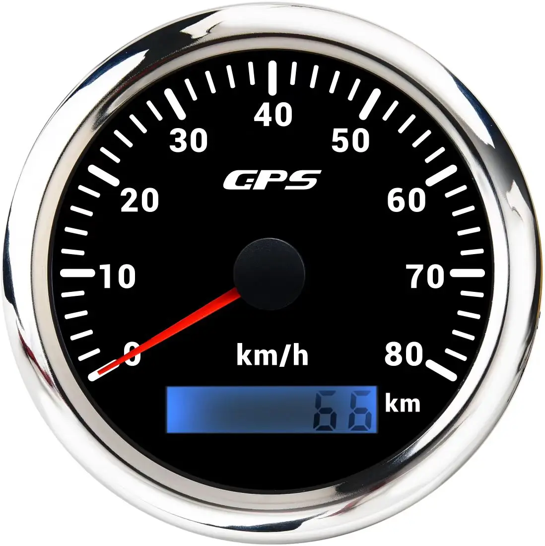 Universele 85 MM GPS Snelheidsmeter Gauge 7 Kleur LED Backlight Voor Motorfiets Marine Boot Vrachtwagen 60 Kmh 200 Kmh Snelheidsmeter Meter