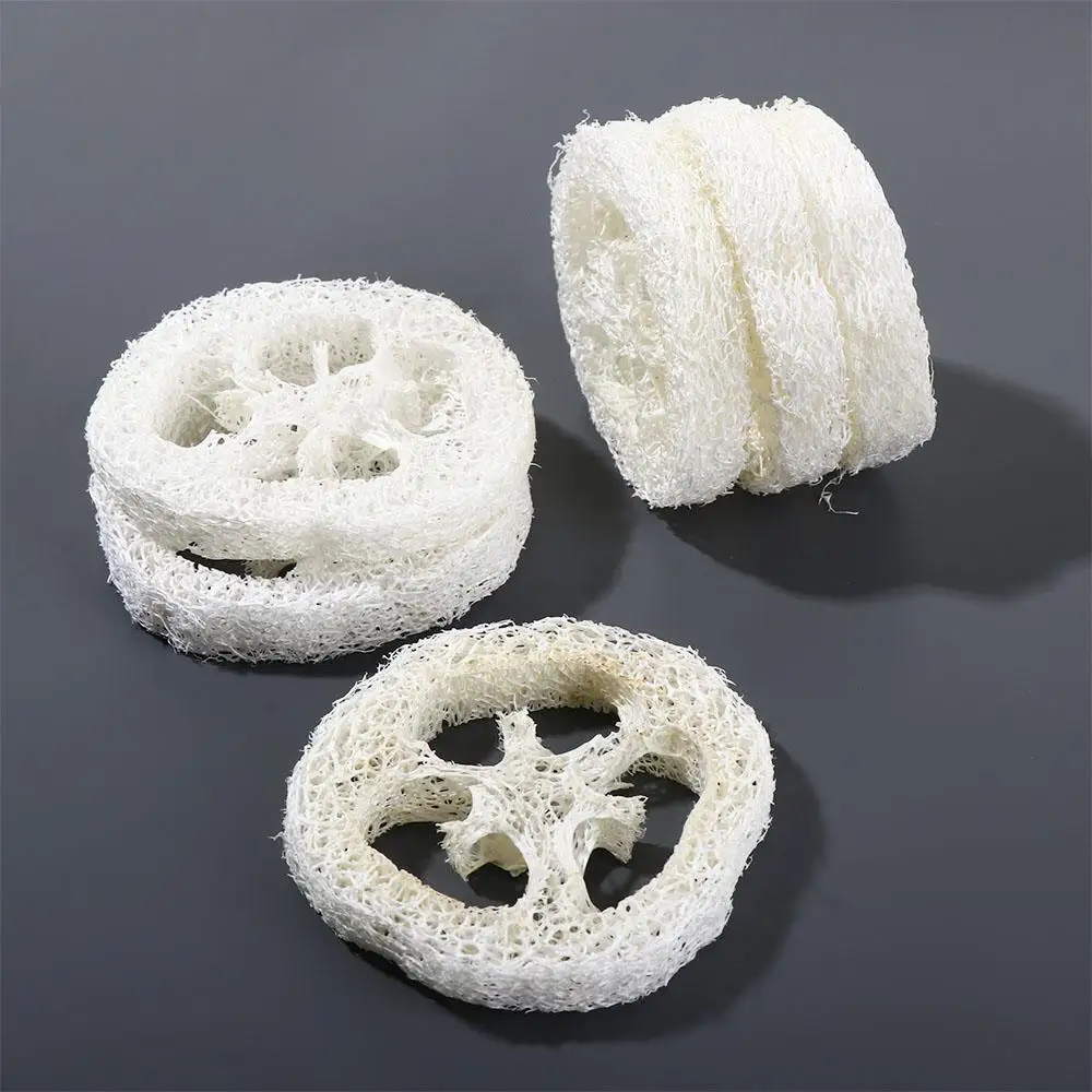 Home 10Pcs Reusable Non Scratch Washing Cloth Natural Scouring Pad Scrub Sponge Scrubber Soap Saver