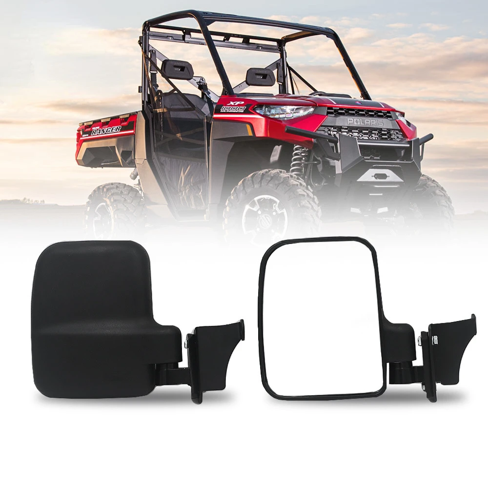 

UTV Rearview Mirror Suitable for POLARIS RANGER 1000XP 2018+ ATV All-terrain Vehicle Rear View Square Rear-vision Mirror