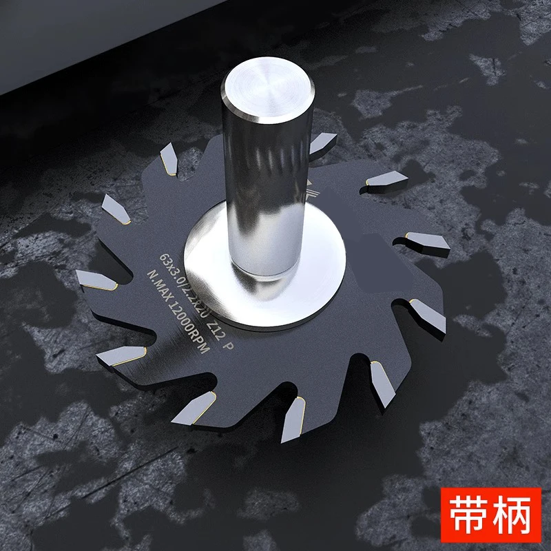 Lama per sega scanalata LIVTER per la lavorazione del legno sega per scanalature in plastica di alluminio Set completo di coltelli a forma di T con gambo