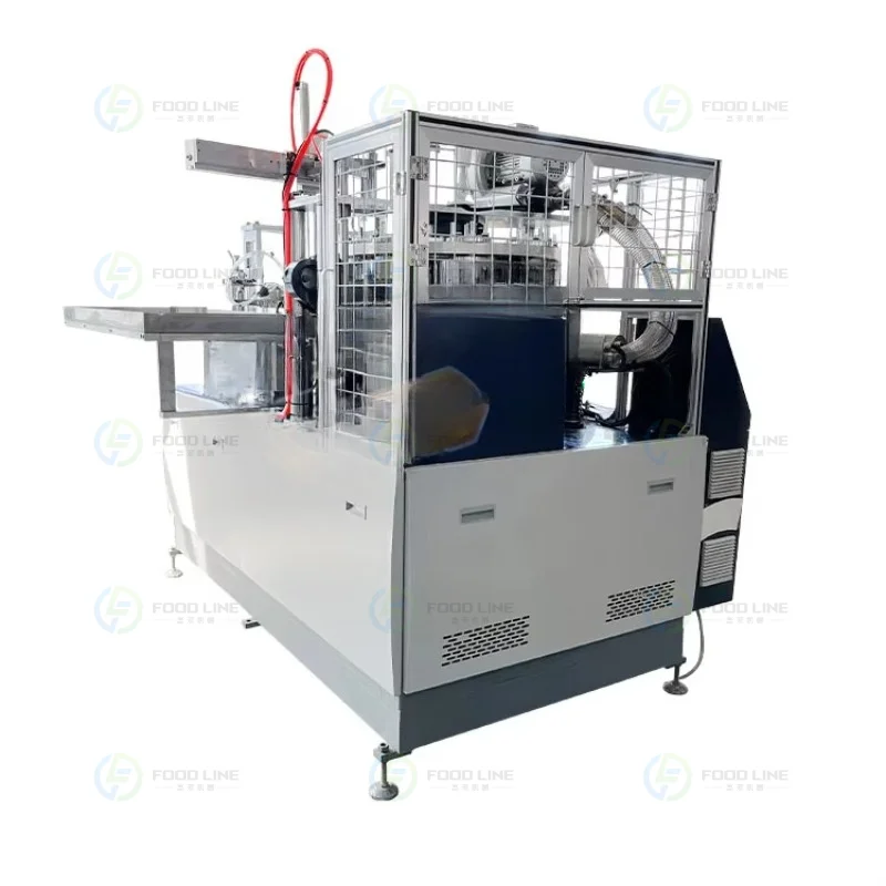 High Speed  Carton Rice Take Away Ramen Noodle Salad Kraft Soup Disposable Bowl Make Form Paper Bowl Machine Customized