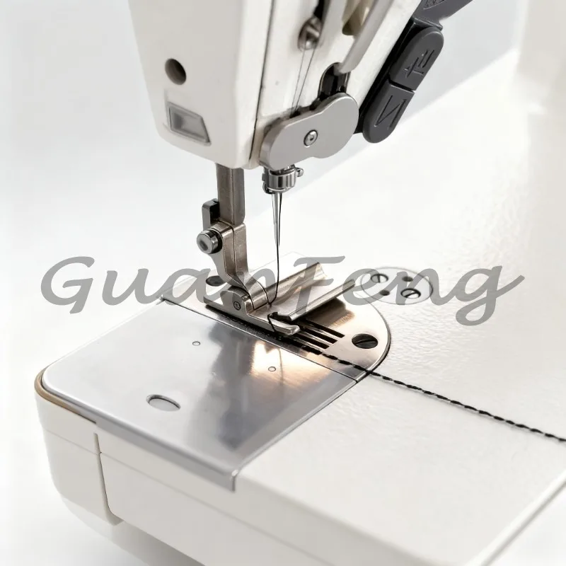 Widened Anti-Wrinkle Gauge Set | Needle Plate Feed Dog Presser Foot for Single Needle Lockstitch Machine