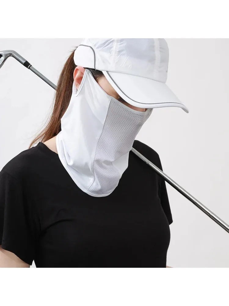 AliExpress Ice Silk UV Face Scarf for Women Men, Sun Protection Neck Cover, Breathable Sports Mask for Golf Cycling Outdoor sun screen