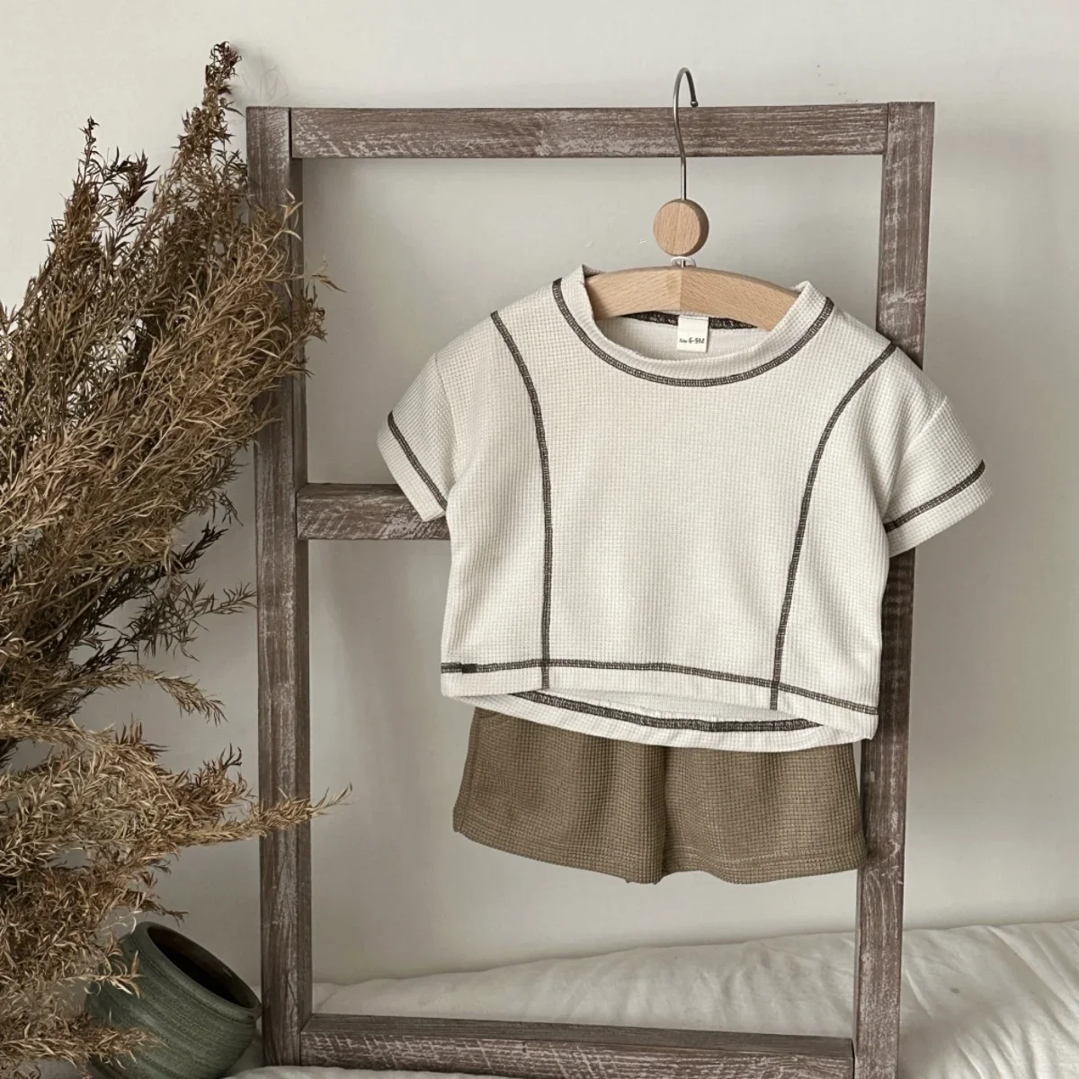 

Baby Boys Girls Clothing Sets Summer Korean Minimalist Style T-shirts+Shorts Kids Clothes Casual Clothing 0-3Y