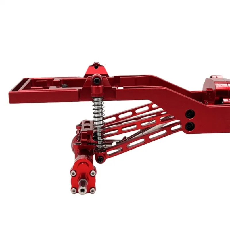 WOTT-RC Car Upgrade Frame With 370 Motor Gearbox Kit For 1/12 MN300 RC Car Accessories
