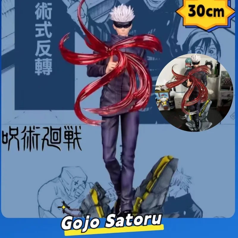 

New Anime Cartoon Jujutsu Kaisen Gojo Satoru Kids Toys 30cm Pvc Model Figurals Collection Brinquedos Action Figure Birthday Gift