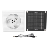 12V 30W Solar Panel Powered Fan Solar Energy Exhaust Fan Mini Ventilator For Dog Chicken Coop House Greenhouse RV Spare Parts