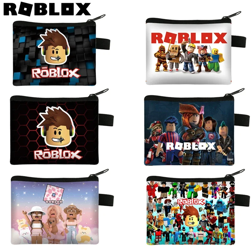 

New Roblox Coin Purse Wallet Kawaii Game Cartoon Anime Portable Money Coin Storage Bag Cute Mini Card Purses Key Organiser Gifts