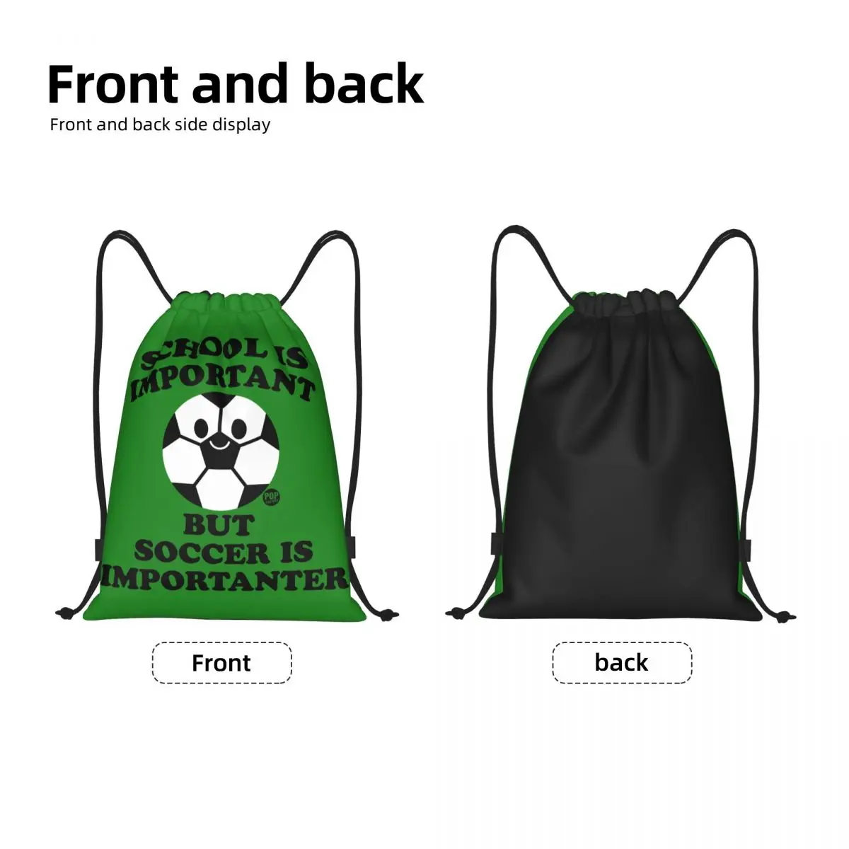 Mochila de cordão personalizada para homens e mulheres, bolsas esportivas de futebol, leve, futebol, ginásio, esportes, sacos para ioga