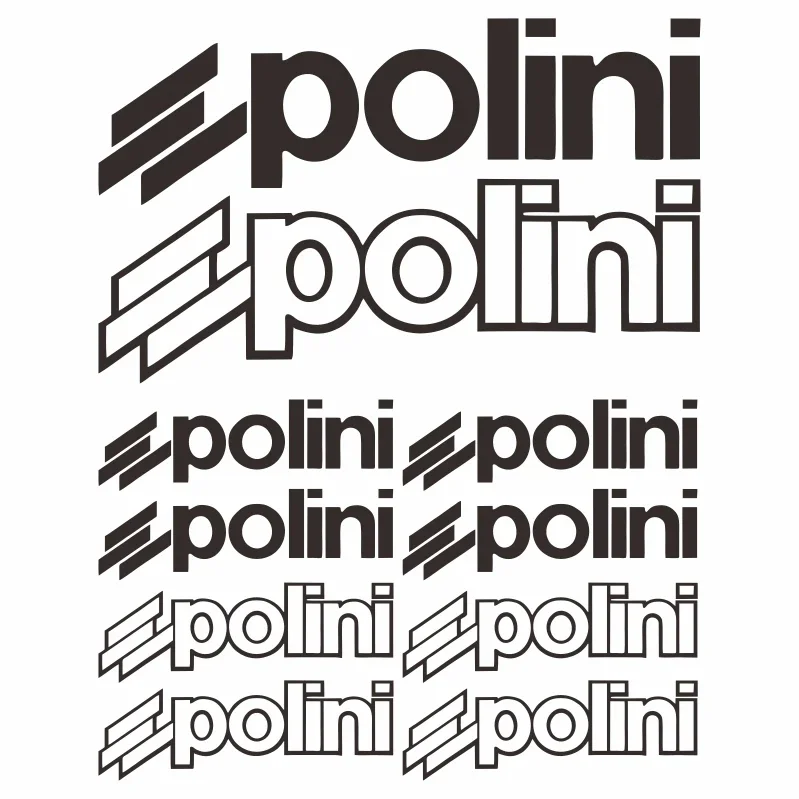 مجموعة ملصقات سيارة إبداعية مكونة من 10 قطع - متوافقة مع ملصقات الرسومات المقاومة للماء لسيارة Polini Motorcycle Car PVC #2