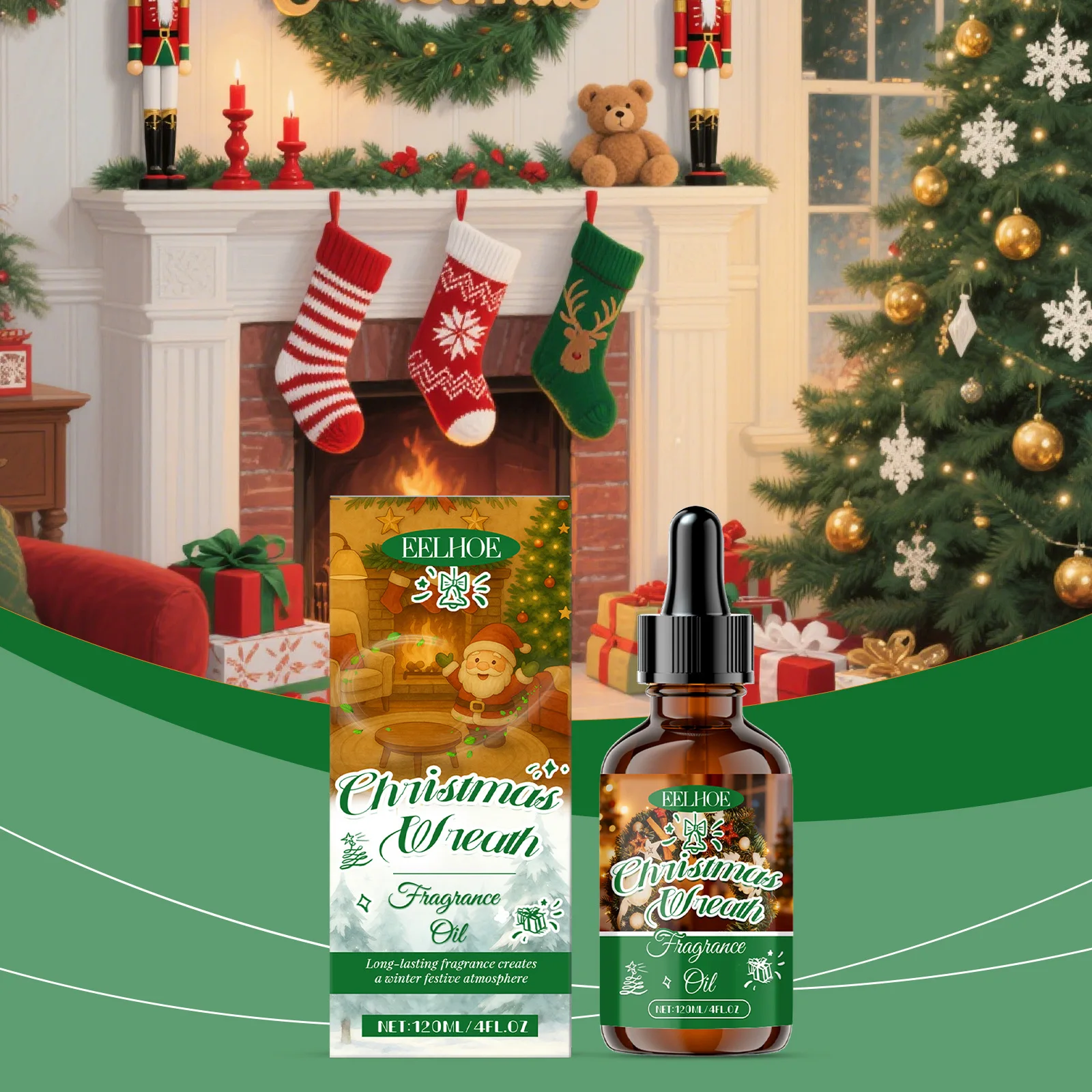 

Christmas Aromatherapy Essential Oil Long Lasting Fragrance Air Freshing Festive Atmosphere Christmas Party Christmas Gift 120ml