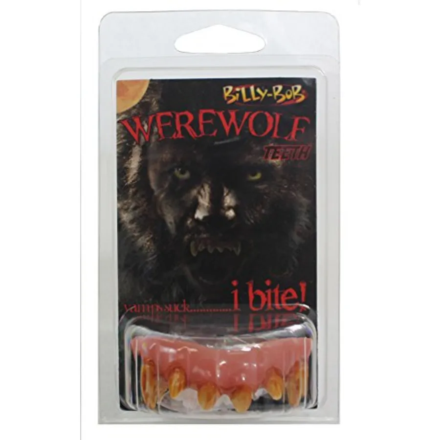 Top Set of Creepy Werewolf Teeth with Fangs