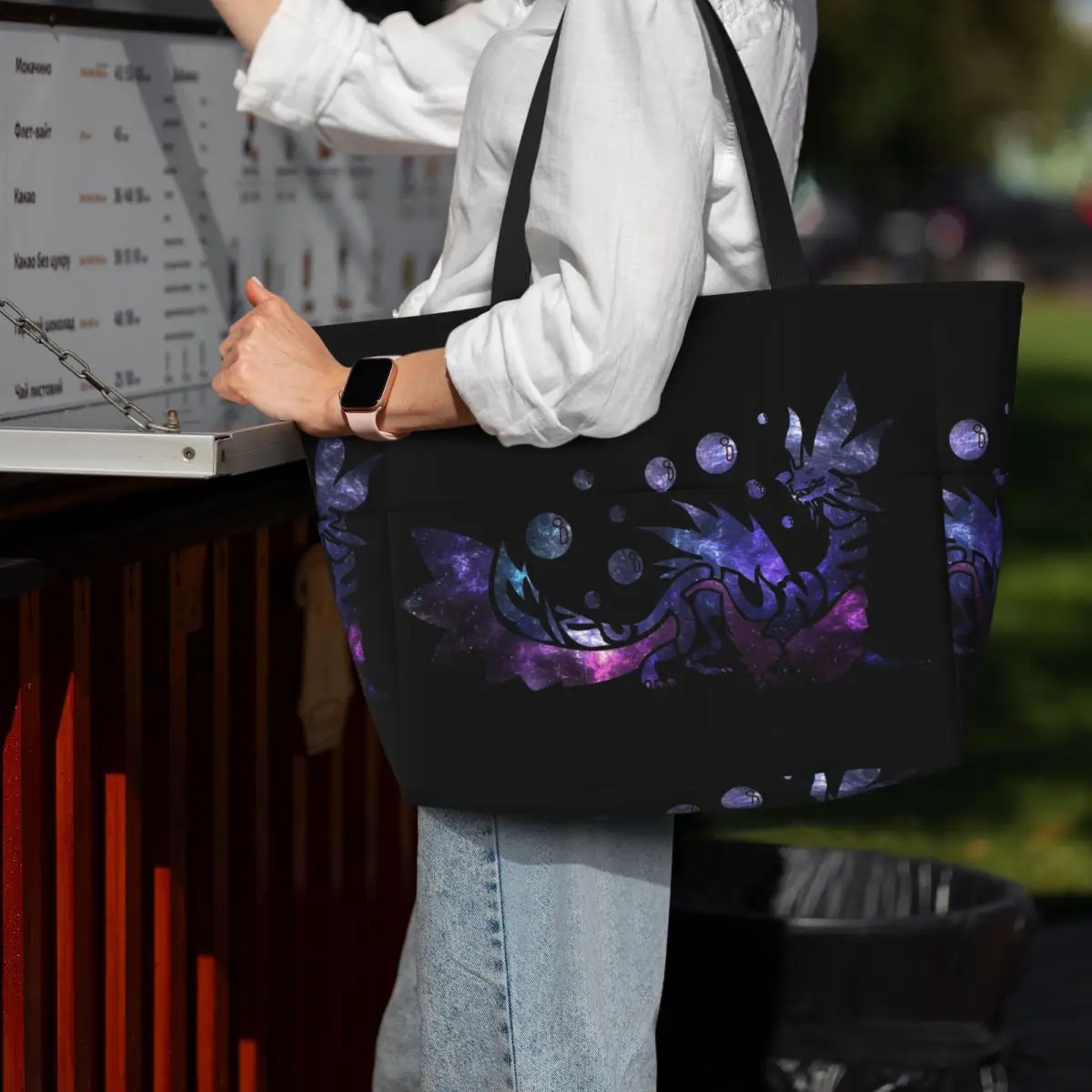 

Monster Hunter World - Mizutsune Beach Tote Bag Sport Gym Yoga Duffle Large Tote Bag Women Travel Bag Fitness bag