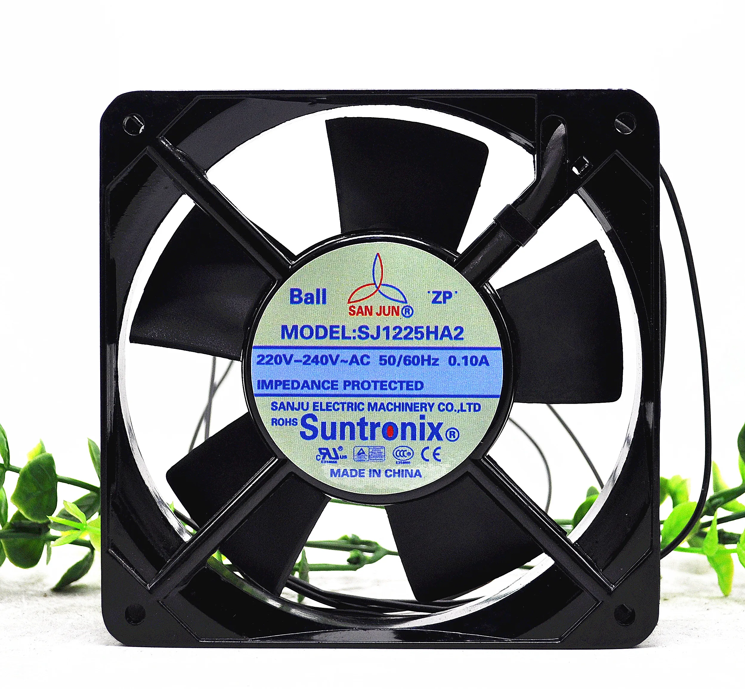 

SAN JUN SJ1225HA2 AC 240V 0.10A 120x120x25mm 2-Wire Cooling Fan