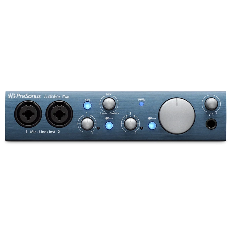 PreSonus portable USB audio interface 2 in 2 out for mobile musicians, sound designers and podcasters AudioBox ITWO