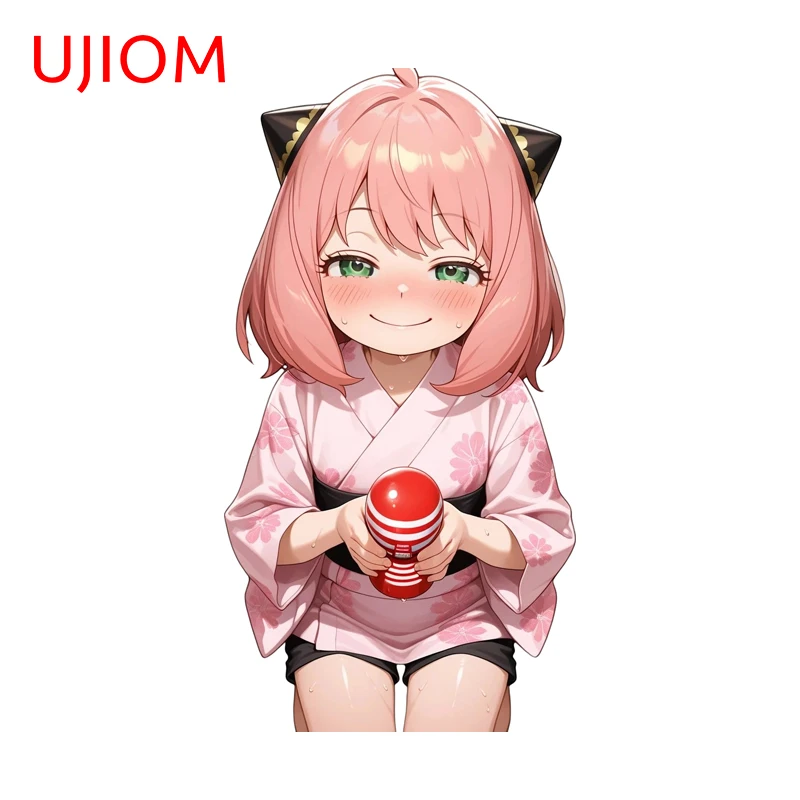 UJIOM Anya Cute Graphics Wall Sticker Fashion Popular Amusing Occlusion Scratch Vinyl Decal Adhesive Kitchen Cupboard Decor