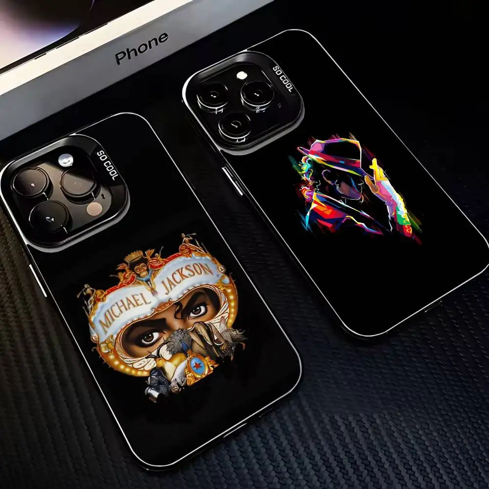 

Singer Michael Jackson-n Phone Case For iPhone 16,15,14,13,12,11,Mini,Pro,MAX Black Matte Shockproof Cover