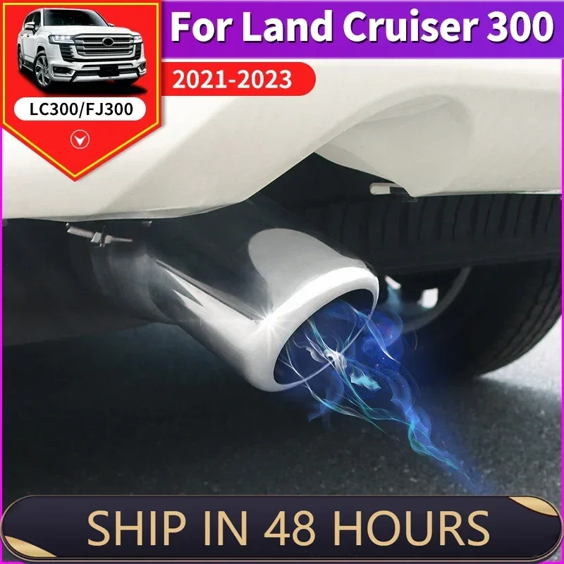 

For 2021-2023 Toyota Land Cruiser 300 LC300 Modification Accessories Tail Throat Exhaust Pipe Decorative FJ300 Muffler