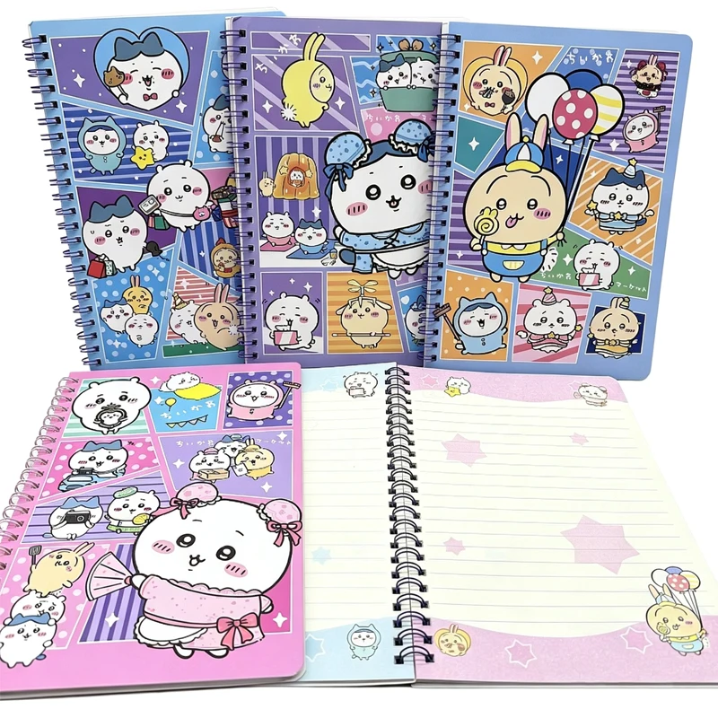 Cute Chiikawa A5 Notebook Colorful Inner Pages Diary Book Practical Hand Ledger for Student Daily Record Study Plan Writing Use