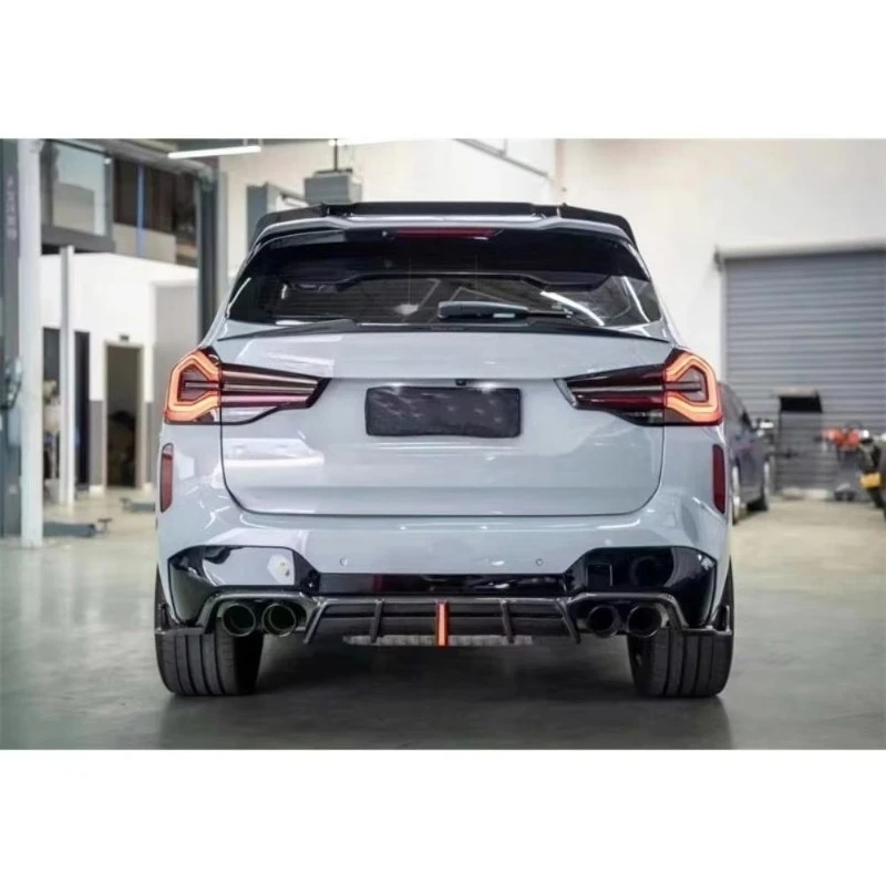 Suitable for 2023 X4M Retrofit Upgrade Carbon Fiber Rear Diffuser Small Ring Rear Lip Body Kit