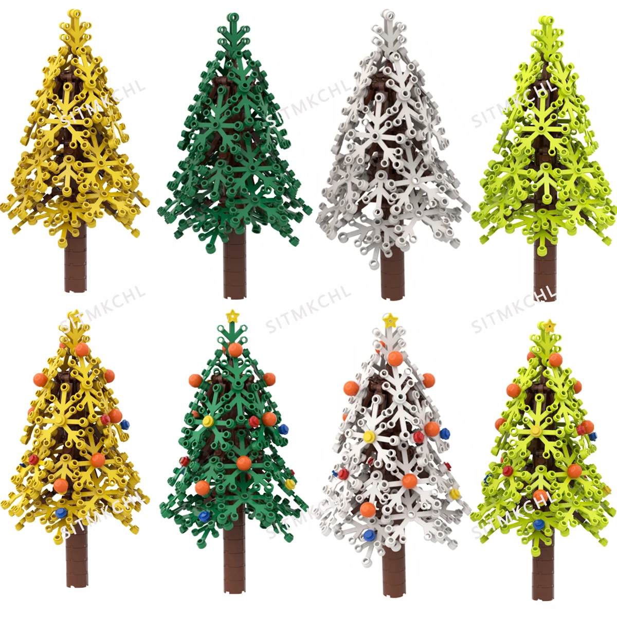 Modelo de plantador de árboles para ciudad y bosque MOC – Juego de bloques de construcción creativos DIY, juego de ladrillos para ensamblar Arbor Park, regalo de juguete