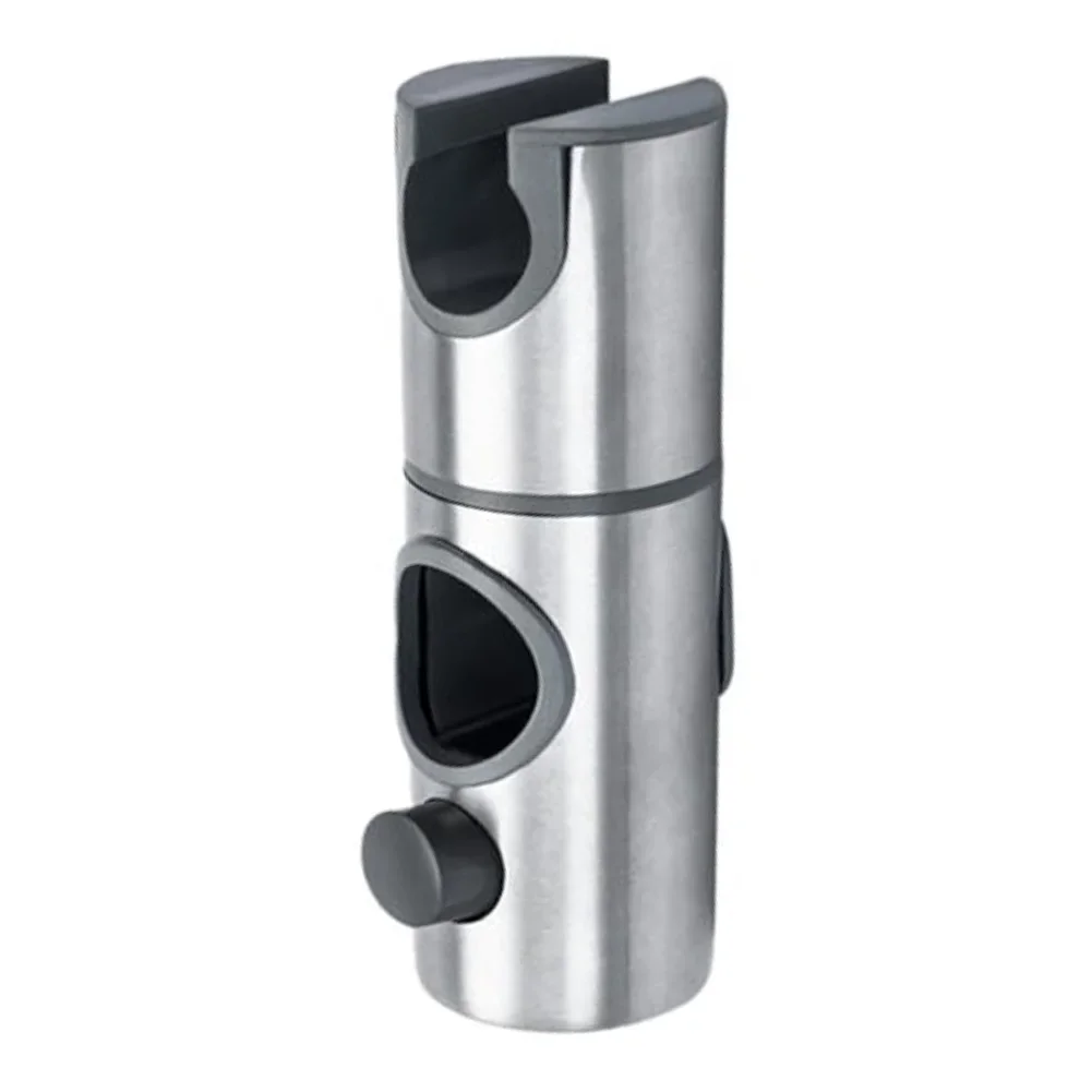 

Регулируемый держатель насадки для душа из нержавеющей стали 304 с вращением на 360 градусов, подходит для душевой рейки в ванной комнате с противоскользящей накладкой