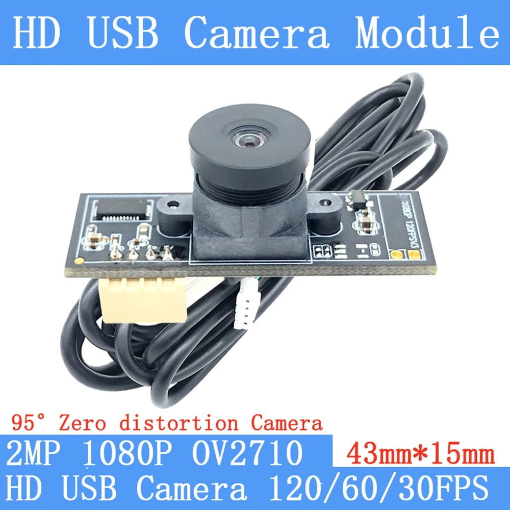 Vigilância de distorção zero 1080P Full Hd MJPEG 120FPS Mini CCTV Linux UVC Webcam Módulo de câmera USB de alta velocidade