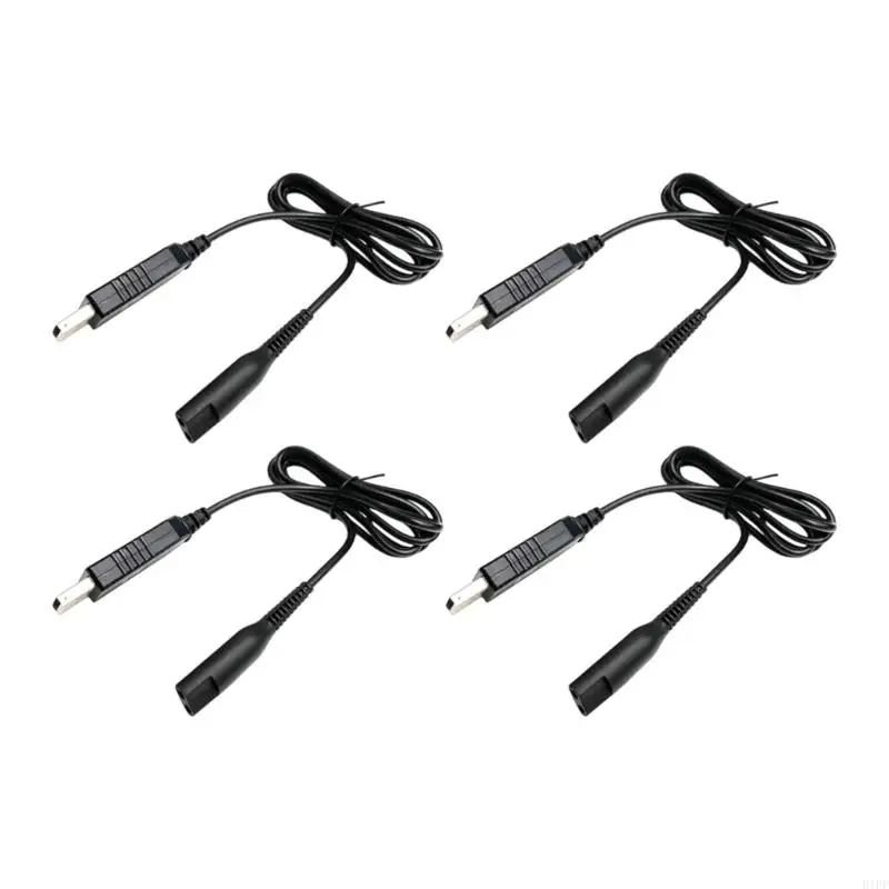 E1PF Pack of 2 USB Charging Cords Flexible Charging Cables for Electric Shavers