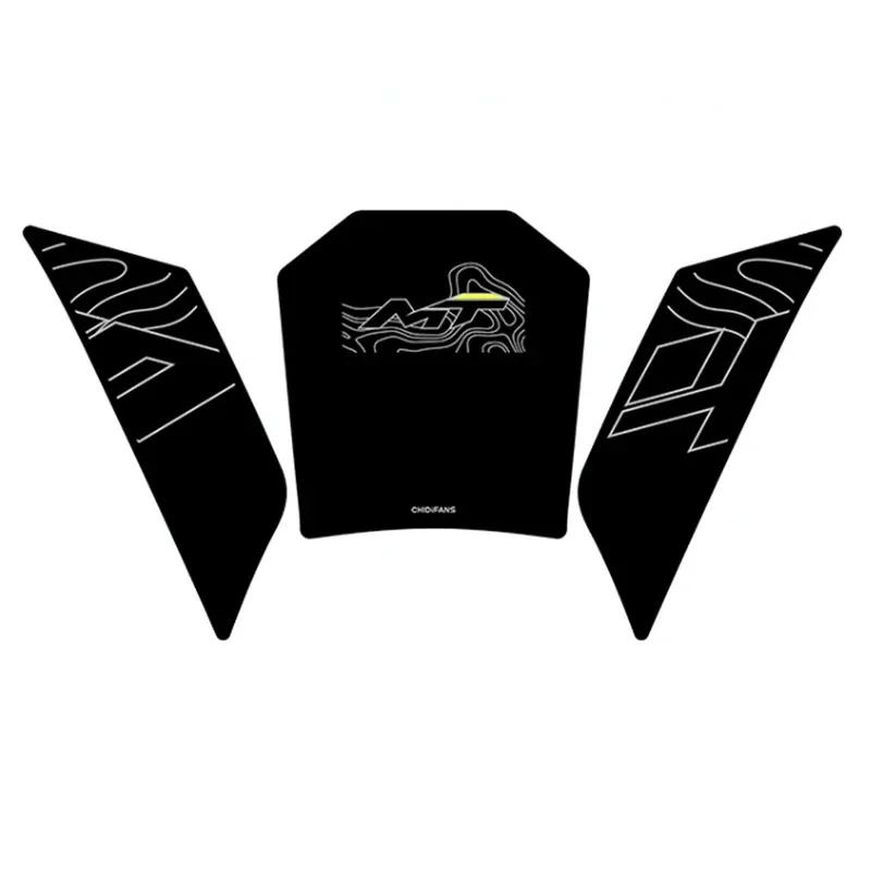 For CFMOTO 450MT 450 MT 2024 Motorcycle Side Sticker Fuel Tank Decal Protector Traction Pad Cover Decoration Sets Anti-slip