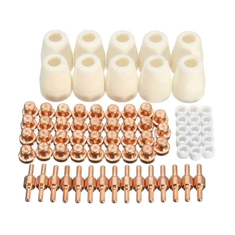 

A96Q-75 Pieces of PT-31 Plasma Cutter Accessories are Equipped with Electrodes, Nozzles, Protective Sleeves and Diverters