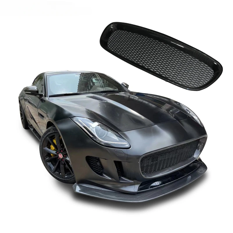 

Carbon fiber grille body replacement for Jaguar 2013-2020 F-TYPE