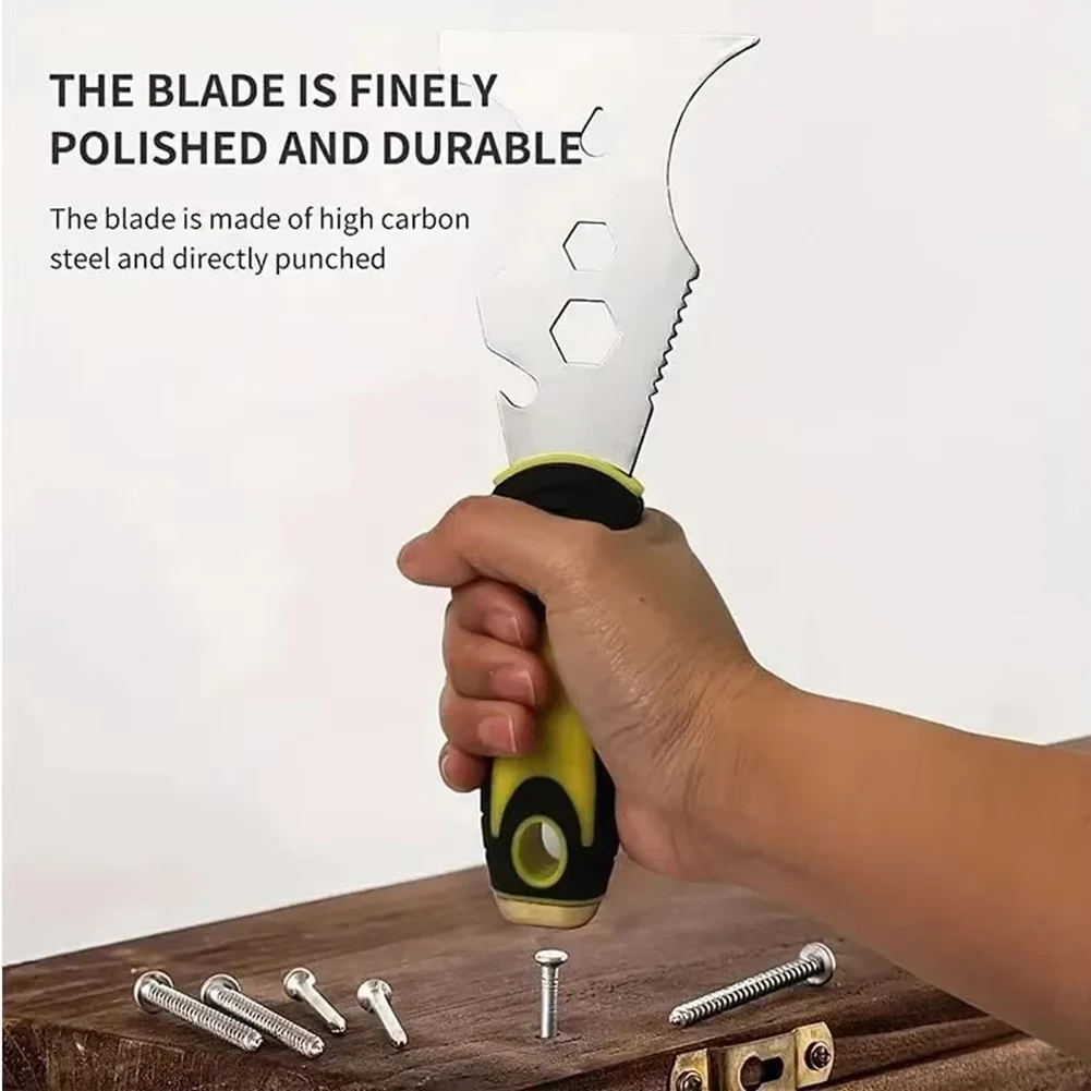 Putty-Knives Paint Scraper,Multi-Purpose Paint Scraper Tool For Wood,16 In 1 Versatile Shovel,Premium Stainless Steel Blades