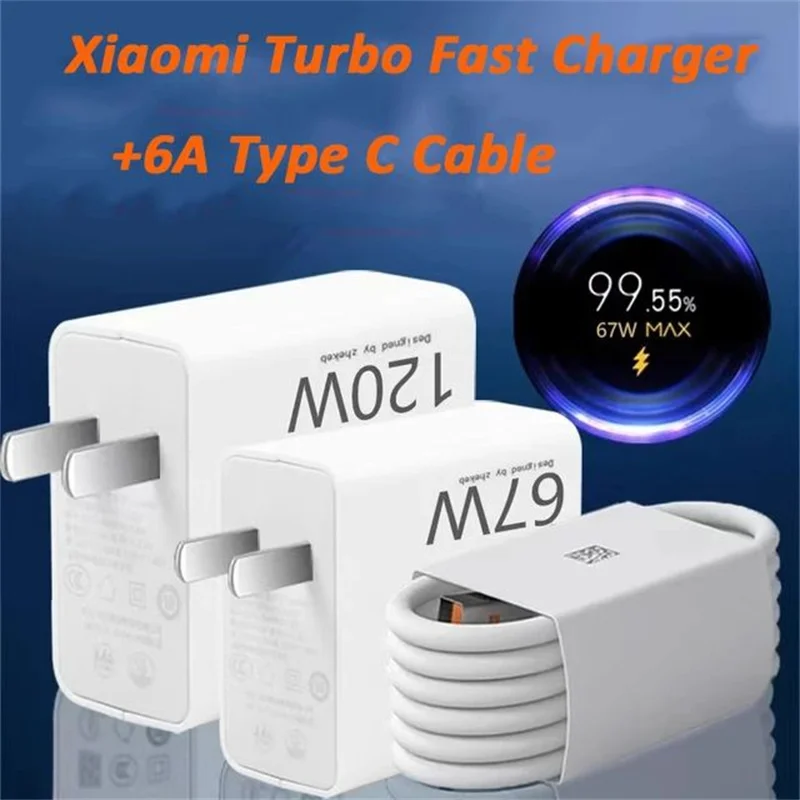 Xiaomi Original Charger Turbo Fast Charge 33W 67W 120W Hypercharge Adapter For Redmi Note 11 12 13 Pro Plus 5G Mi 14 13 T Cable