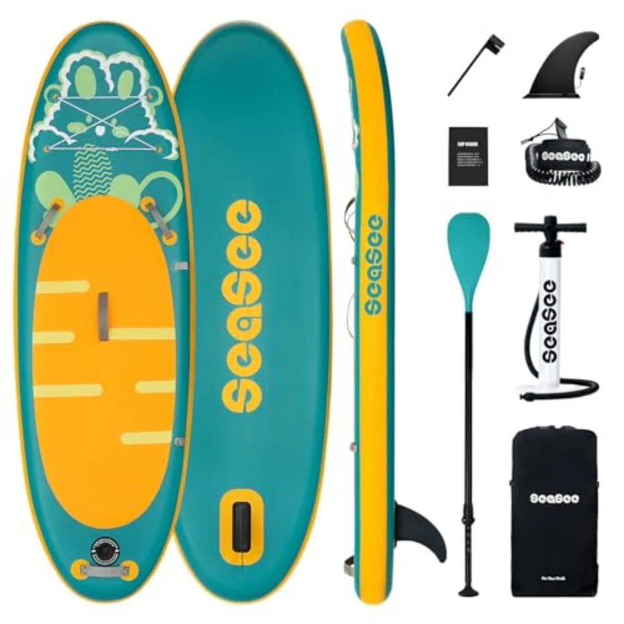 

Stand Up Paddle Board with Inflatable SUP Accessories Durable Lightweight Wide Stable Design Non-Slip Comfort Deck Inflatable P